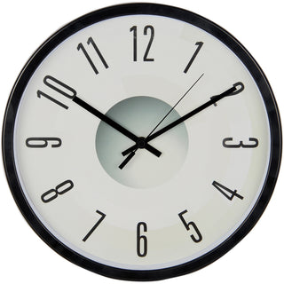 Victory Light Heavy-duty Silent Wall Clock - Black/Plastic Case, Gray