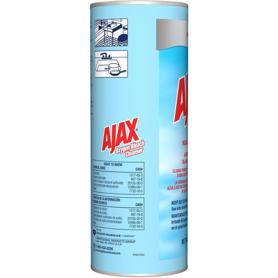 AJAX Oxygen Bleach Cleanser - 21 oz (1.31 lb) - Pleasant Scent - 24 / Carton - Heavy Duty - Blue