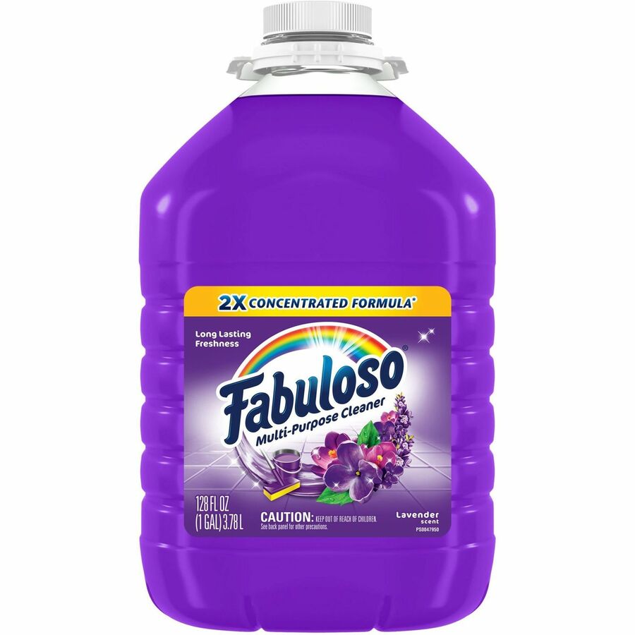 Fabuloso All-Purpose Cleaner - 128 fl oz (4 quart) - Lavender Scent - 4 / Carton - Rinse-free, Residue-free, Long Lasting - Purple