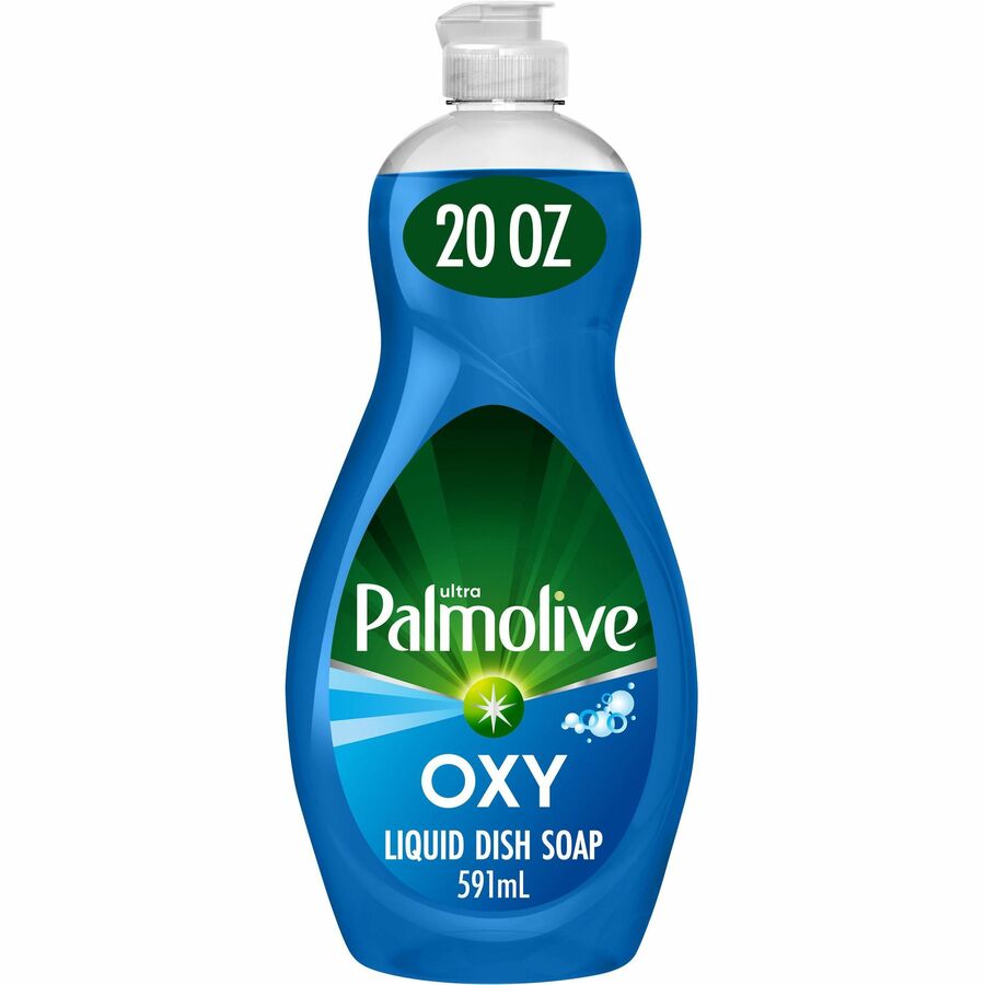Palmolive Ultra Dish Soap Oxy Degreaser - Concentrate - 20 fl oz (0.6 quart) - 9 / Carton - Residue-free, Dry Resistant, Eco-friendly, Biodegradable, Phosphate-free, Paraben-free - Blue