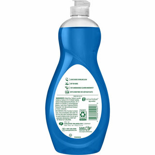 Palmolive Ultra Dish Soap Oxy Degreaser - Concentrate - 20 fl oz (0.6 quart) - 9 / Carton - Residue-free, Dry Resistant, Eco-friendly, Biodegradable, Phosphate-free, Paraben-free - Blue