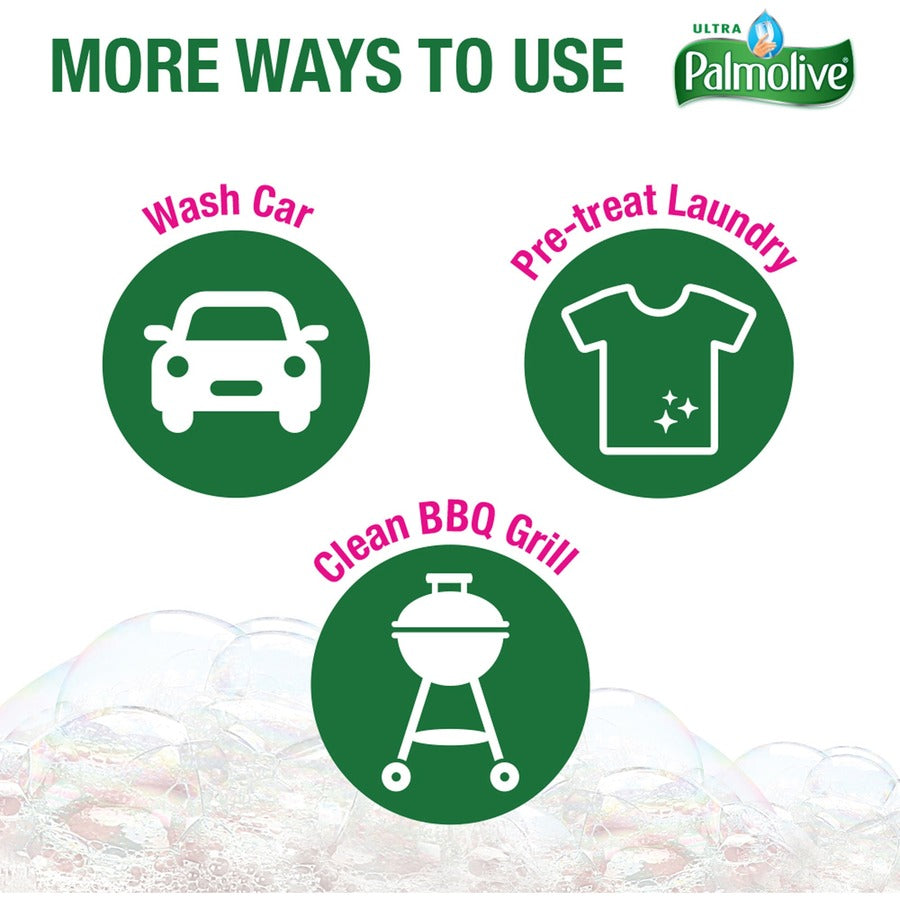 Palmolive Ultra Dish Soap Oxy Degreaser - Concentrate - 32.5 fl oz (1 quart) - 9 / Carton - Residue-free, Soft, Biodegradable, Phosphate-free, Paraben-free, Eco-friendly - Multi