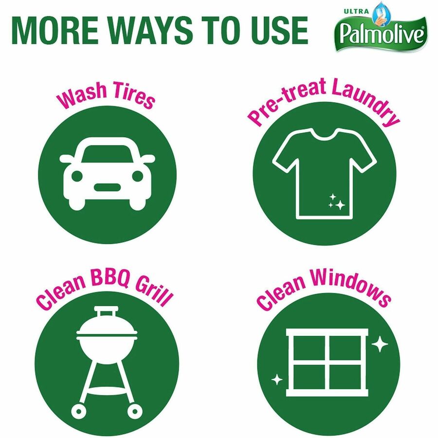 Palmolive Pure/Clear Ultra Dish Soap - 32.5 fl oz (1 quart) - 9 / Carton - Hypoallergenic, Fragrance-free, Dye-free, Phosphate-free, Paraben-free, Biodegradable, Eco-friendly - Clear