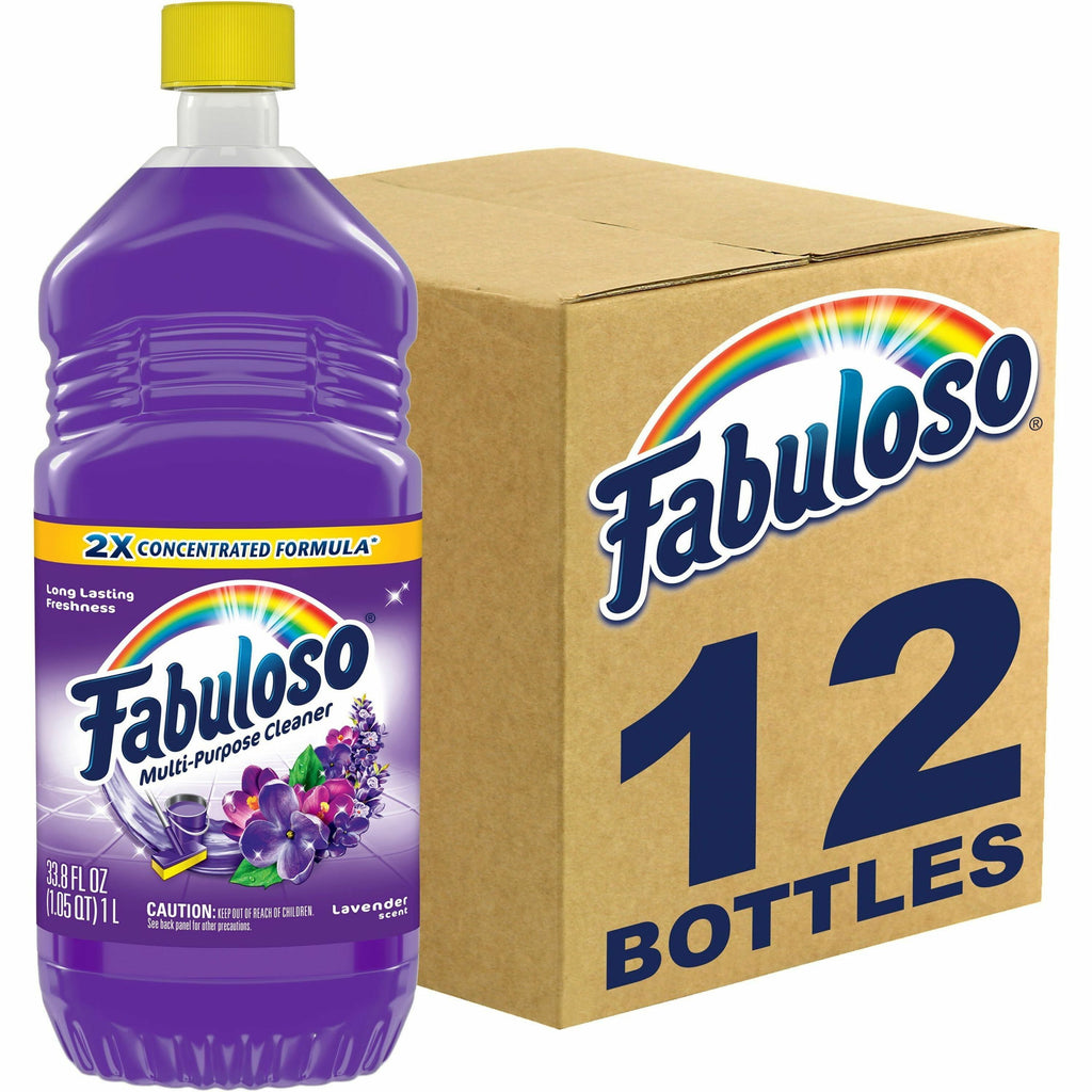 Fabuloso All-Purpose Cleaner - 33.8 fl oz (1.1 quart) - Lavender Scent - 12 / Carton - Rinse-free, Residue-free, Long Lasting - Lavender
