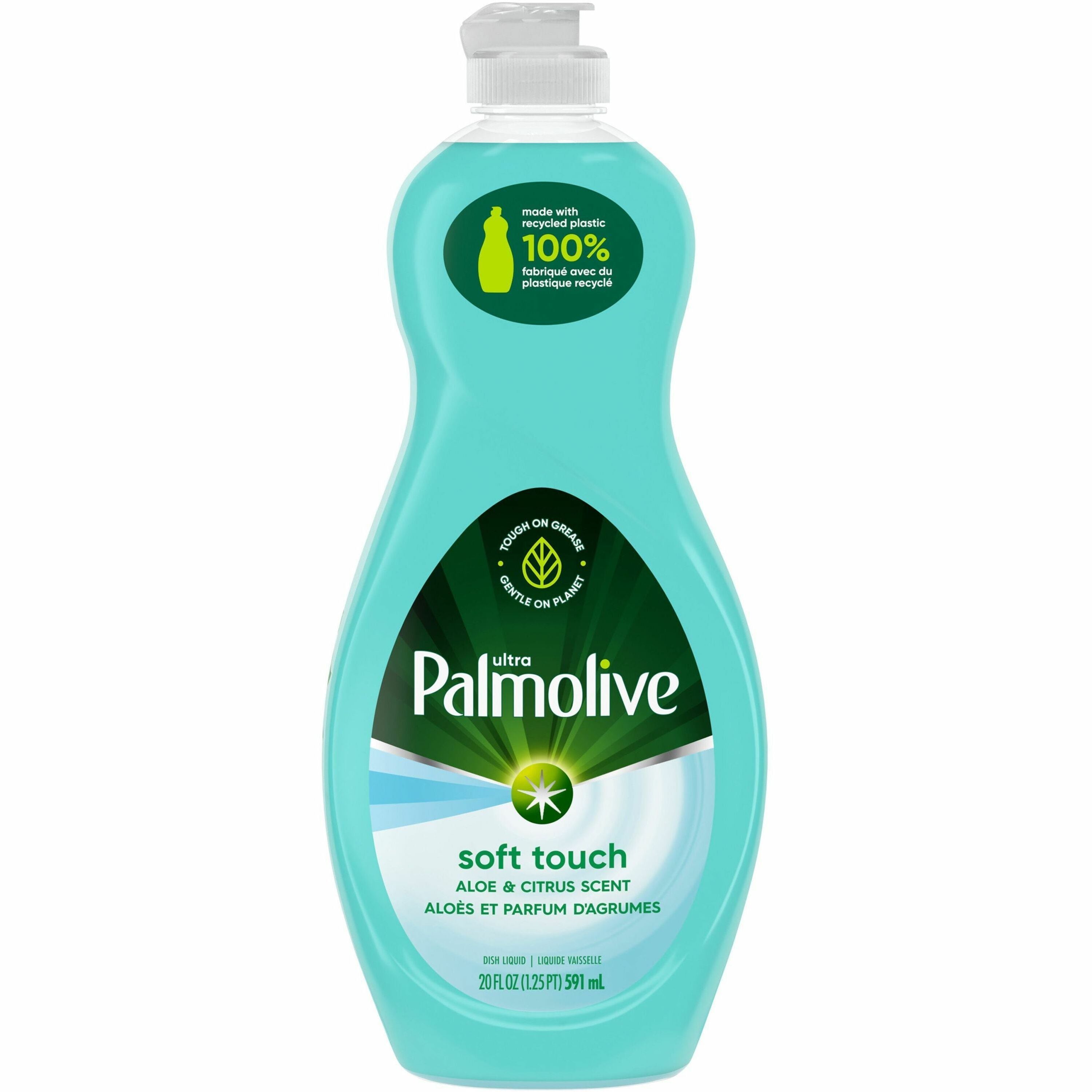 Palmolive Ultra Liquid Dish Soap - 20 fl oz (0.6 quart) - Aloe & Citrus Scent - 9 / Carton - Phosphate-free, Paraben-free, Eco-friendly, Biodegradable - Clear - 1