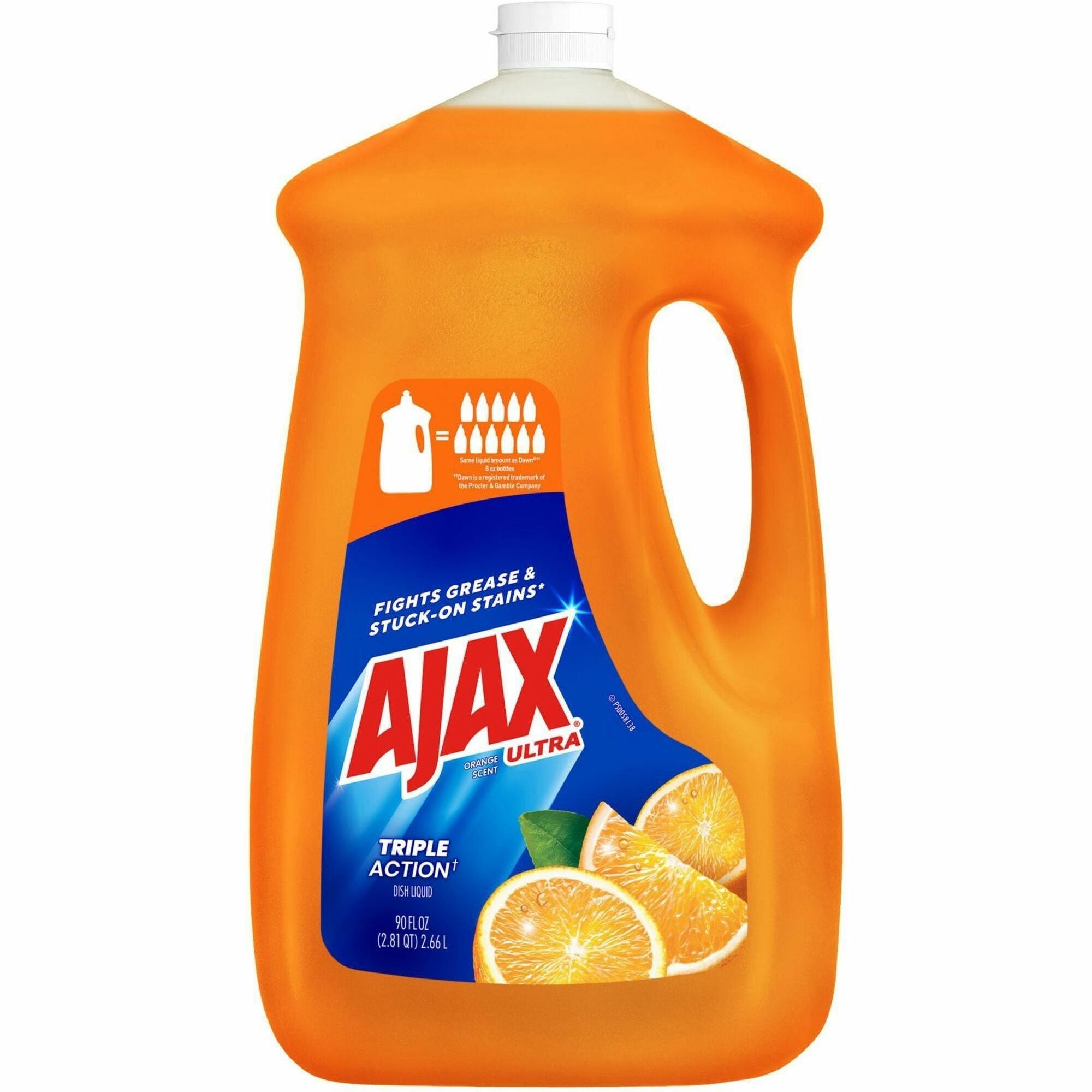 Dish Detergent, Orange Scent, 90 oz Bottle, 4/Carton