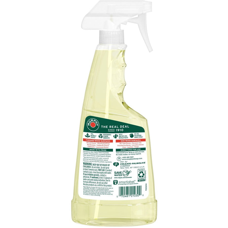 Murphy Oil Soap Multi-use Spray - Ready-To-Use - 22 fl oz (0.7 quart) - Fresh Orange ScentBottle - 9 / Carton - Orange