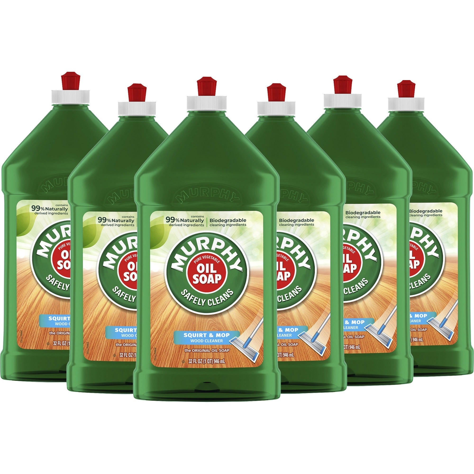 Murphy Squirt/Mop Floor Cleaner - Ready-To-Use - 32 fl oz (1 quart) - 6 / Carton - Phosphate-free, Ammonia-free, Bleach-free - Tan - 1