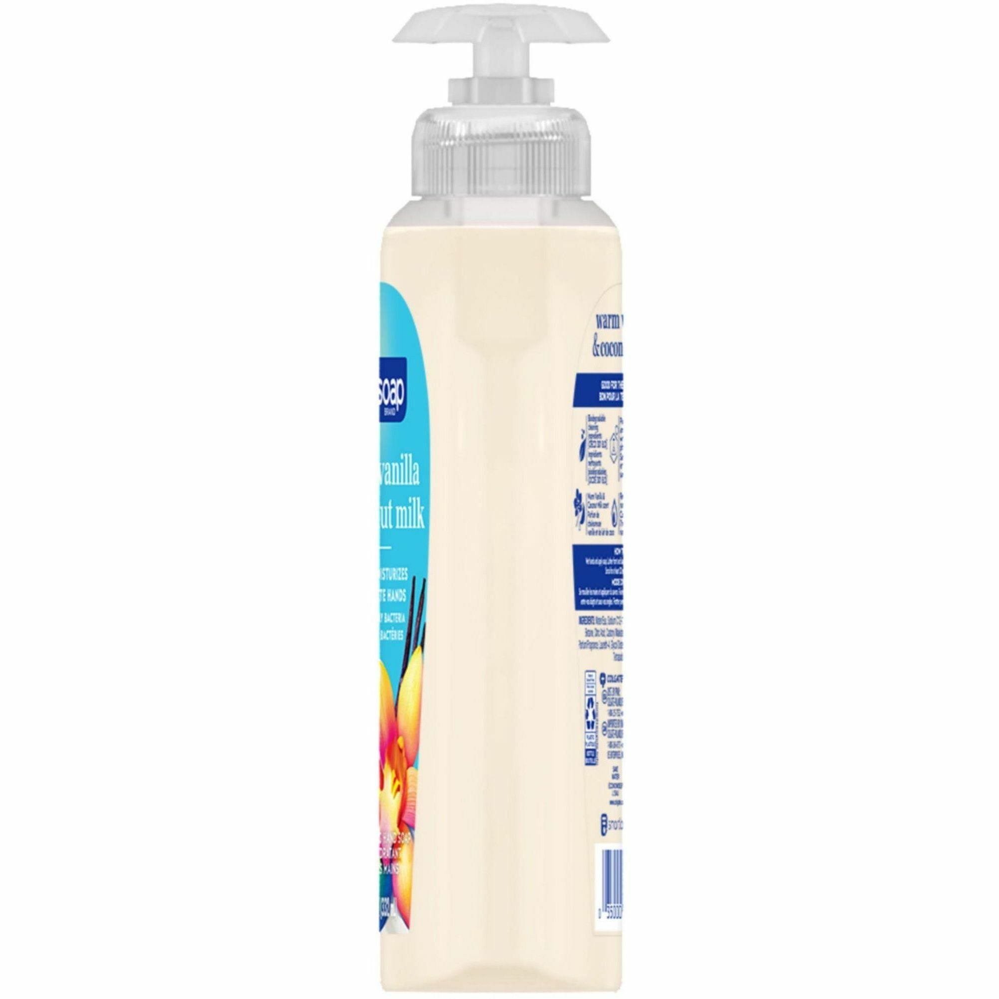 softsoap-warm-vanilla-hand-soap-warm-vanilla-&-coconut-milk-scentfor-113-fl-oz-3327-ml-pump-bottle-dispenser-bacteria-remover-dirt-remover-hand-skin-moisturizing-white-refillable-recyclable-paraben-free-phthalate-free-biodeg_cpcus07059a - 2