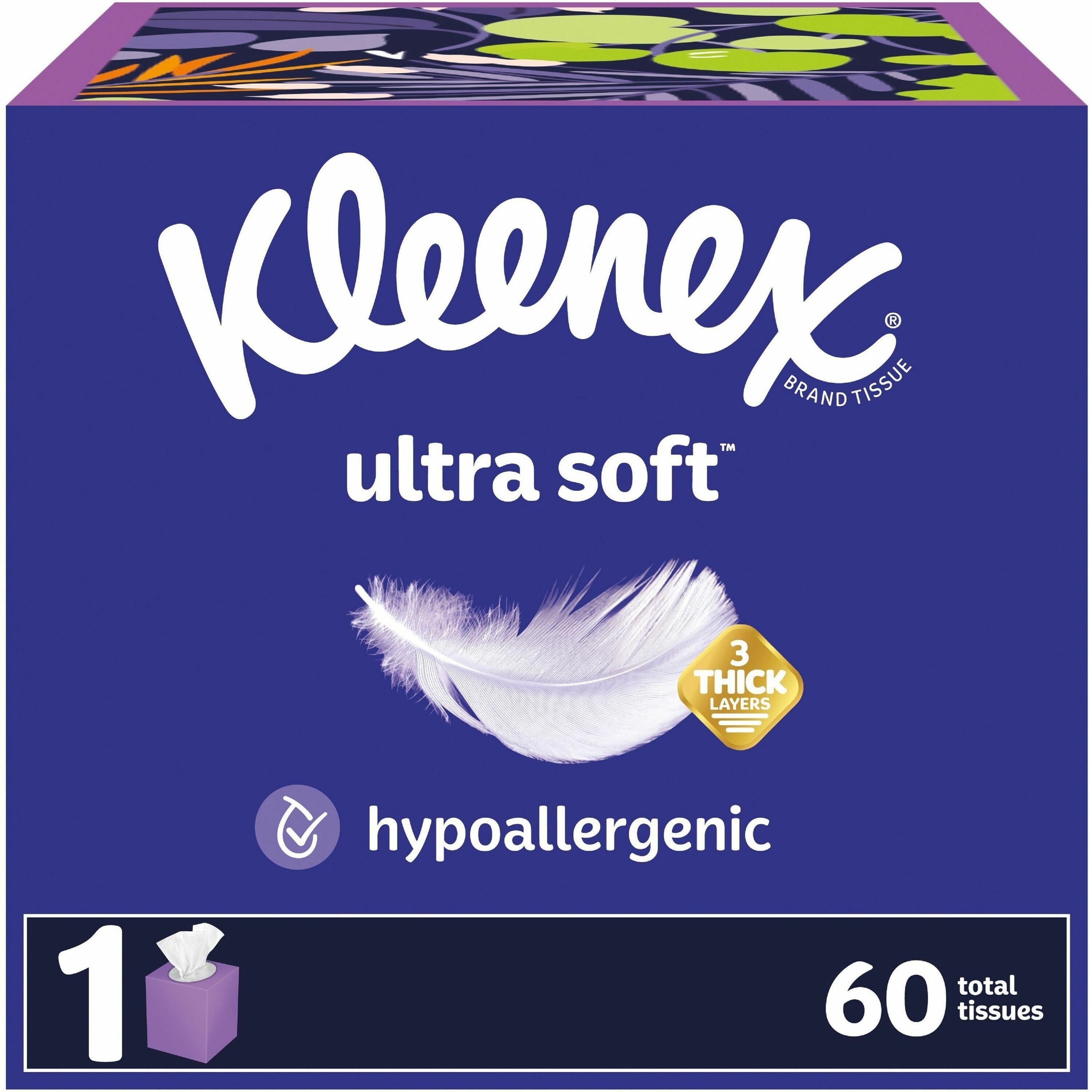 kleenex-ultra-soft-tissues-3-ply-white-soft-strong-fragrance-free-for-multipurpose-65-per-box-1-each_kcc54277 - 1