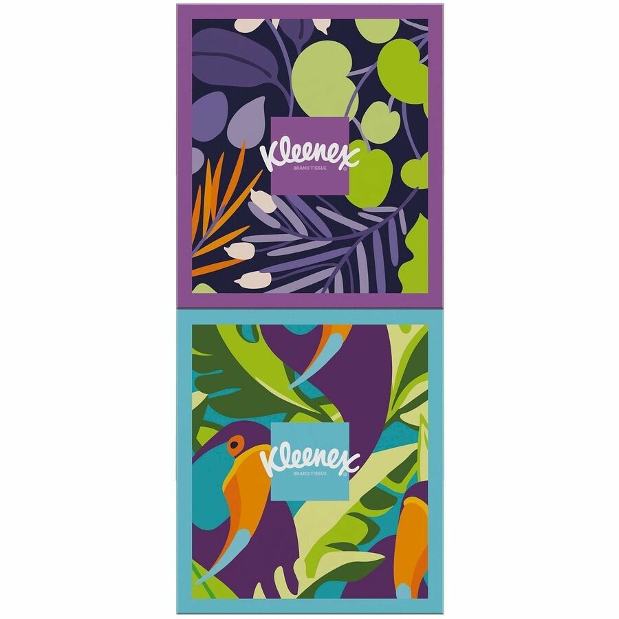Kleenex Ultra Soft Tissues - 3 Ply - White - Soft, Strong, Fragrance-free - For Home, Office, Business - 60 Per Box - 12 / Carton