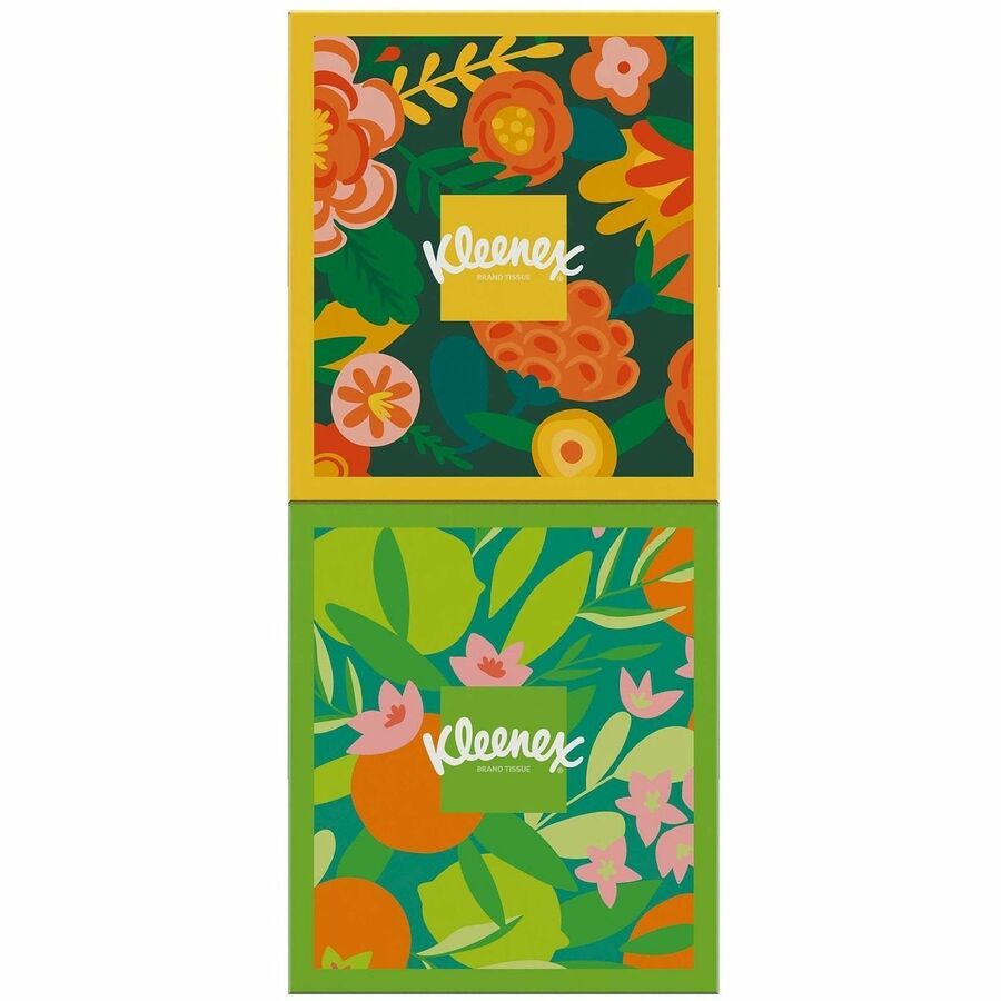 Kleenex Ultra Soft Tissues - 3 Ply - White - Soft, Strong, Fragrance-free - For Home, Office, Business - 60 Per Box - 12 / Carton