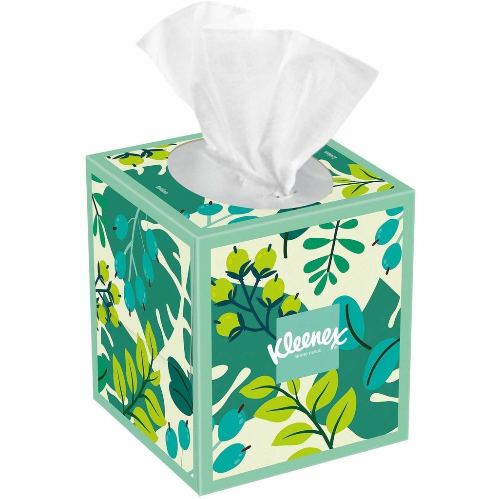 Kleenex Soothing Lotion Tissues - 3 Ply - White - Moisturizing, Soft - For Face, Home, Office, Business, Skin - 60 Per Box - 27 / Carton