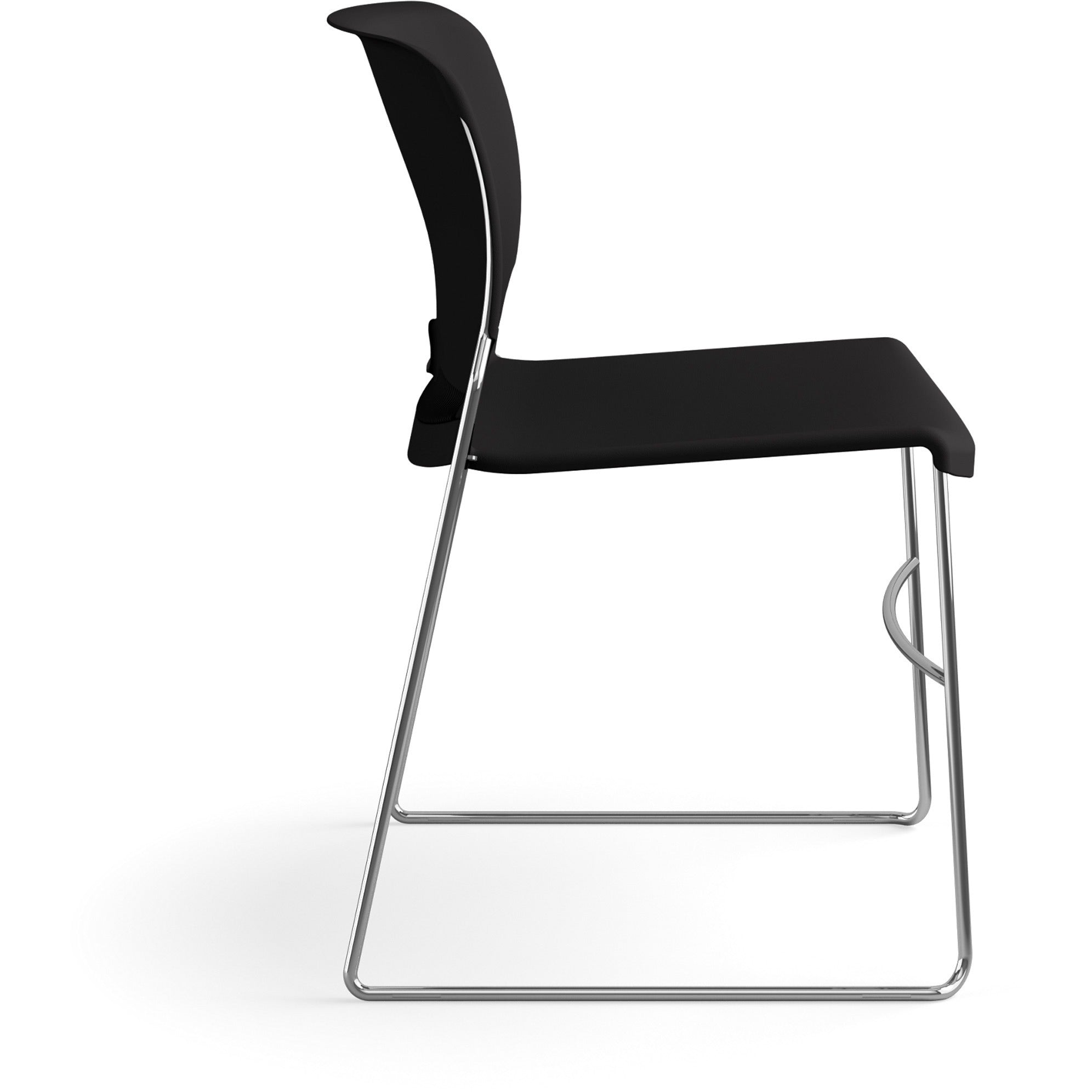 hon-4040-series-high-density-olson-stacker-chair-onyx-plastic-seat-onyx-plastic-back-chrome-steel-frame-4-carton_hon4041on - 5