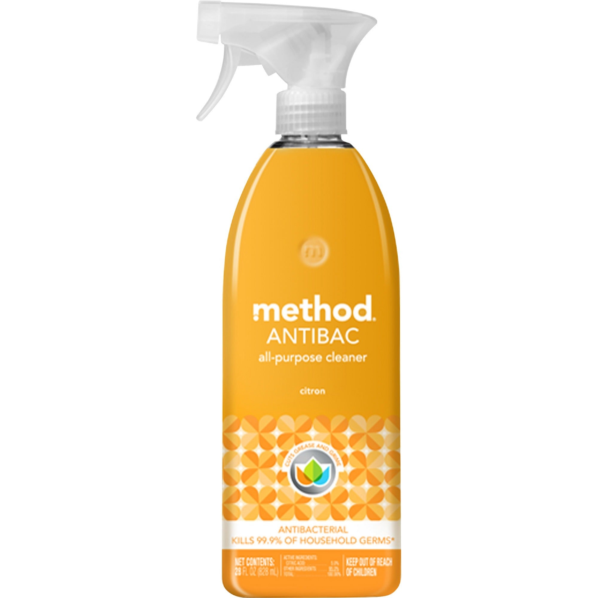 method-antibac-all-purpose-cleaner-28-fl-oz-09-quart-citron-fresh-scent-1-each-antibacterial-disinfectant-orange_mth317923 - 1