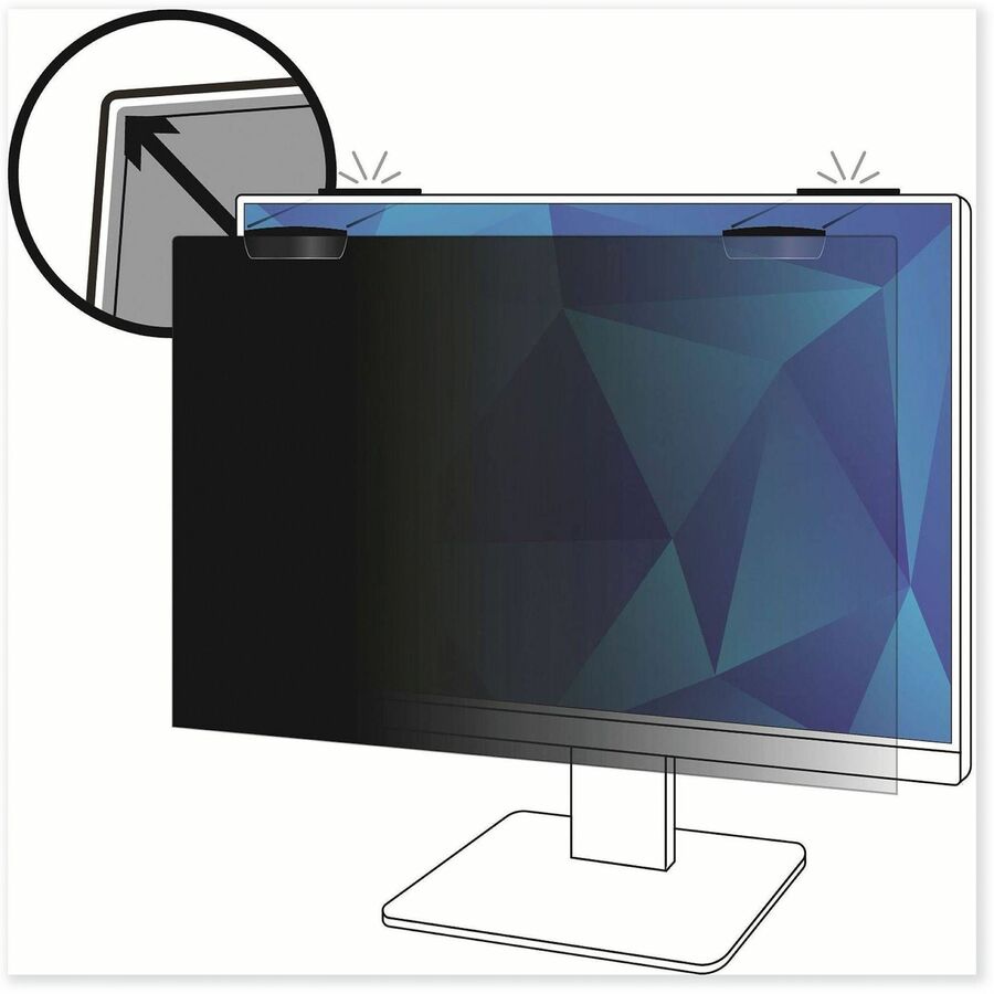 COMPLY Magnetic Attach Privacy Filter for 23" Widescreen Flat Panel Monitor, 16:9 Aspect Ratio