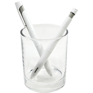bLen Gel Pen, Retractable, Fine 0.7 mm, Black Ink, White Barrel, Dozen