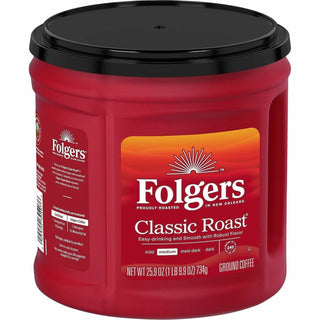 Folgers Ground Classic Roast Coffee - Medium - 25.9 oz - 6 / Carton