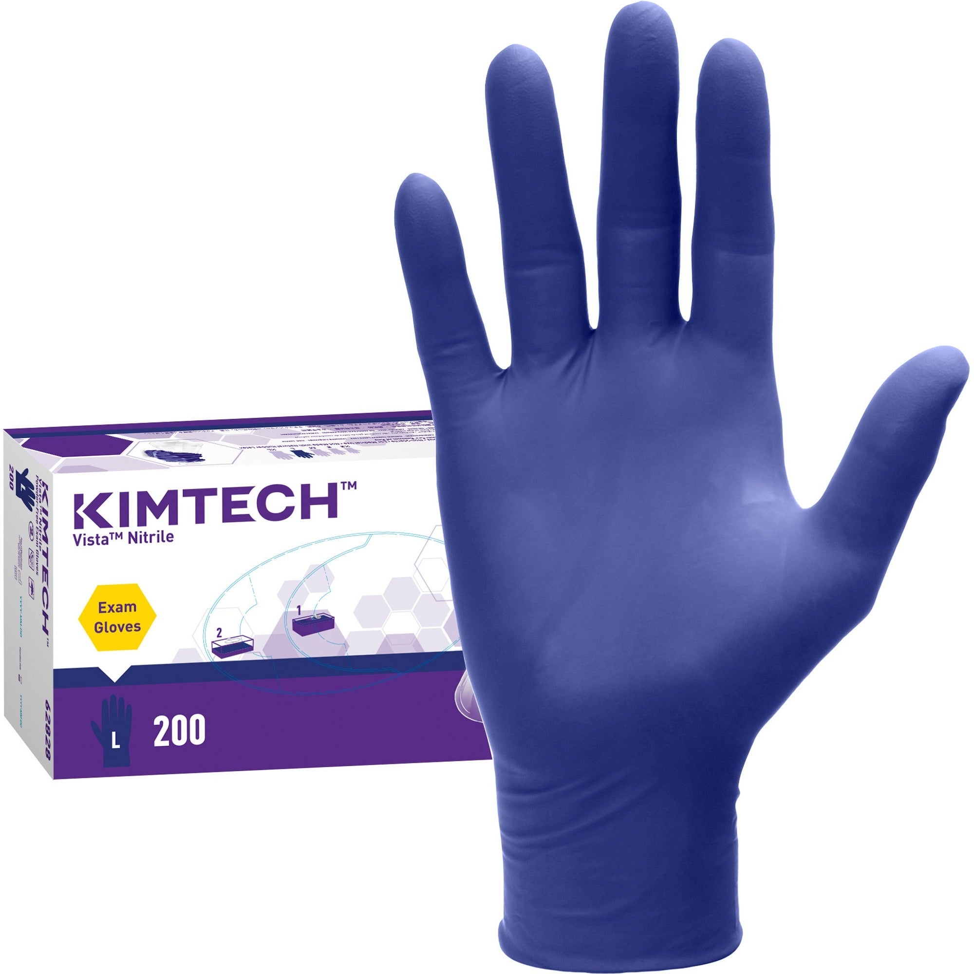kimtech-vista-nitrile-exam-gloves-large-size-for-right-left-hand-nitrile-blue-recyclable-textured-fingertip-powdered-non-sterile-for-laboratory-application-200-box-47-mil-thickness-950-glove-length_kcc62828 - 1