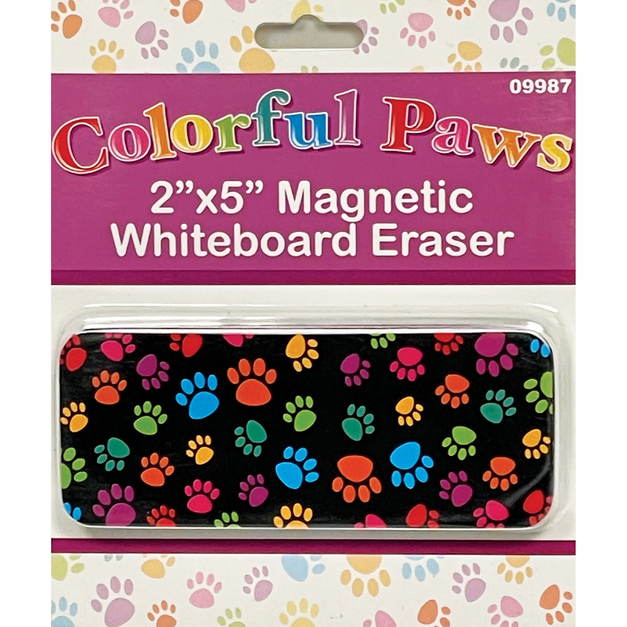 ashley-magnetic-whiteboard-eraser-2-width-x-5-length-magnetic-durable-multicolor-foam-felt-1each_ash09987 - 1