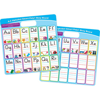 Ashley ABC Fill In Smart Poly Busy Board - 10.8" (0.9 ft) Width x 10.8" (0.9 ft) Height - Poly-coated Cardboard Surface - Square - 1 Each - 1
