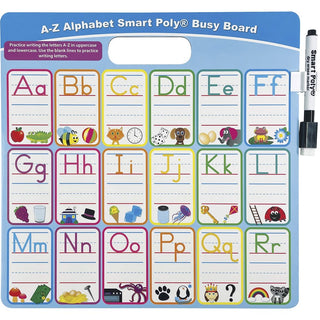 Ashley ABC Fill In Smart Poly Busy Board - 10.8" (0.9 ft) Width x 10.8" (0.9 ft) Height - Poly-coated Cardboard Surface - Square - 1 Each