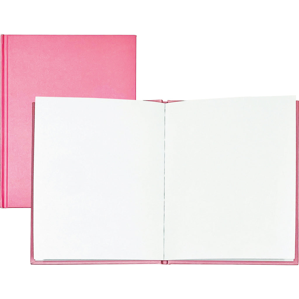 ashley-hardcover-blank-book-28-pages-6-x-8-pink-cover-hard-cover-durable-1-each_ash10713 - 1