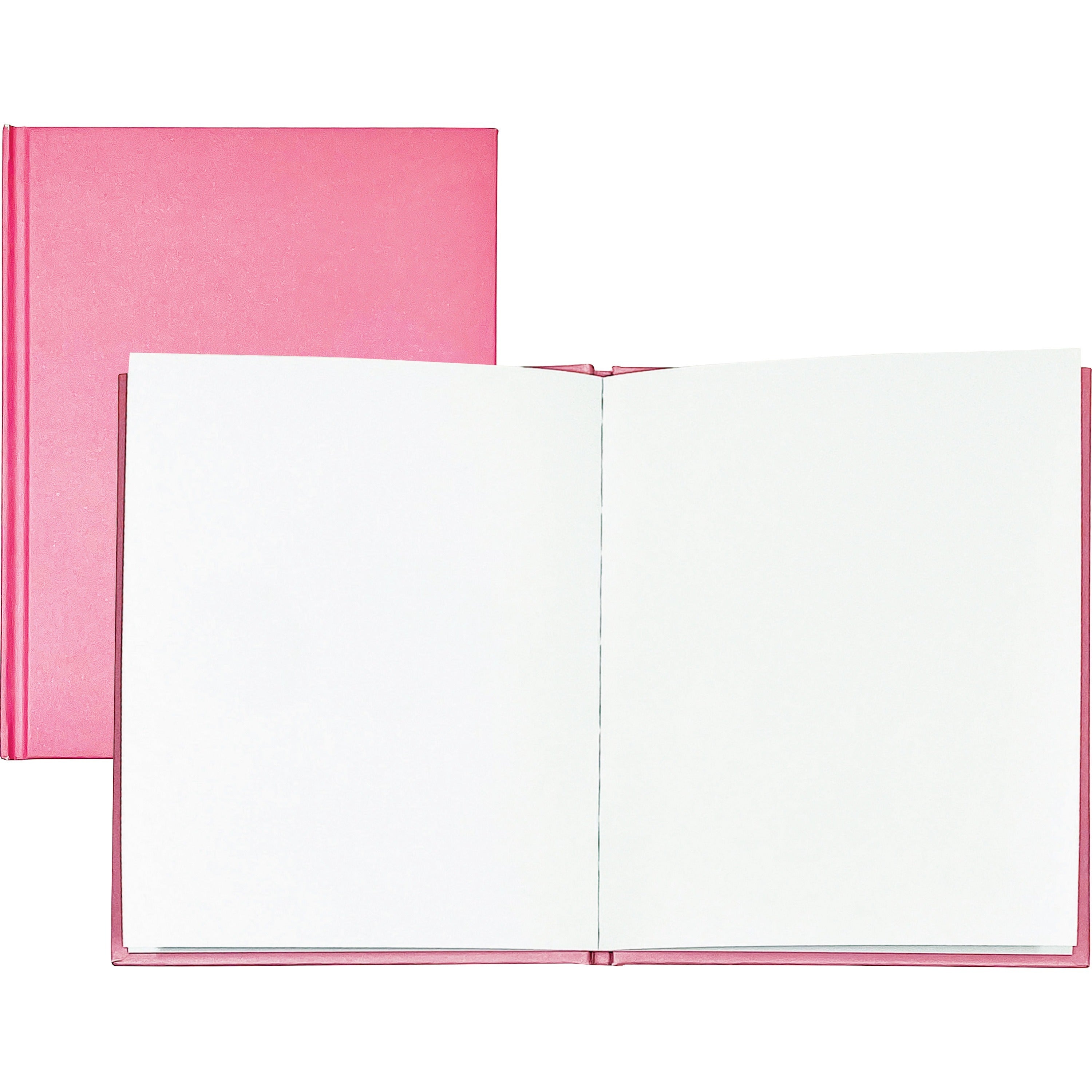 ashley-hardcover-blank-book-28-pages-6-x-8-pink-cover-hard-cover-durable-1-each_ash10713 - 1