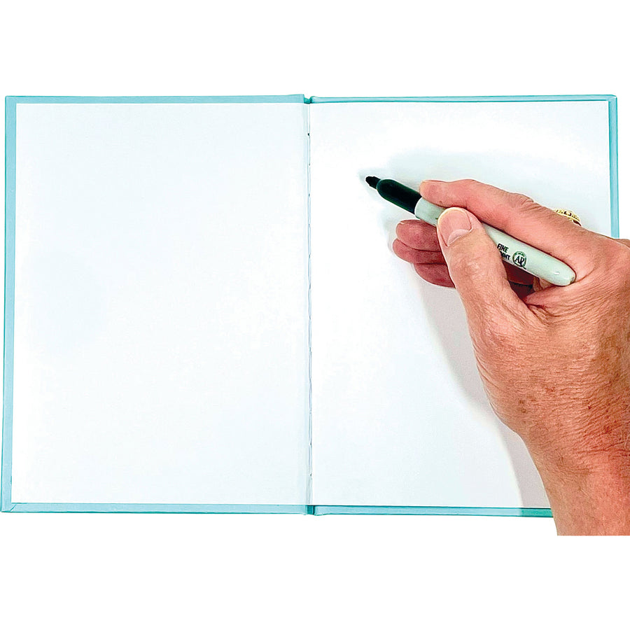 ashley-hardcover-blank-book-28-pages-6-x-8-blue-cover-hard-cover-durable-1-each_ash10714 - 3