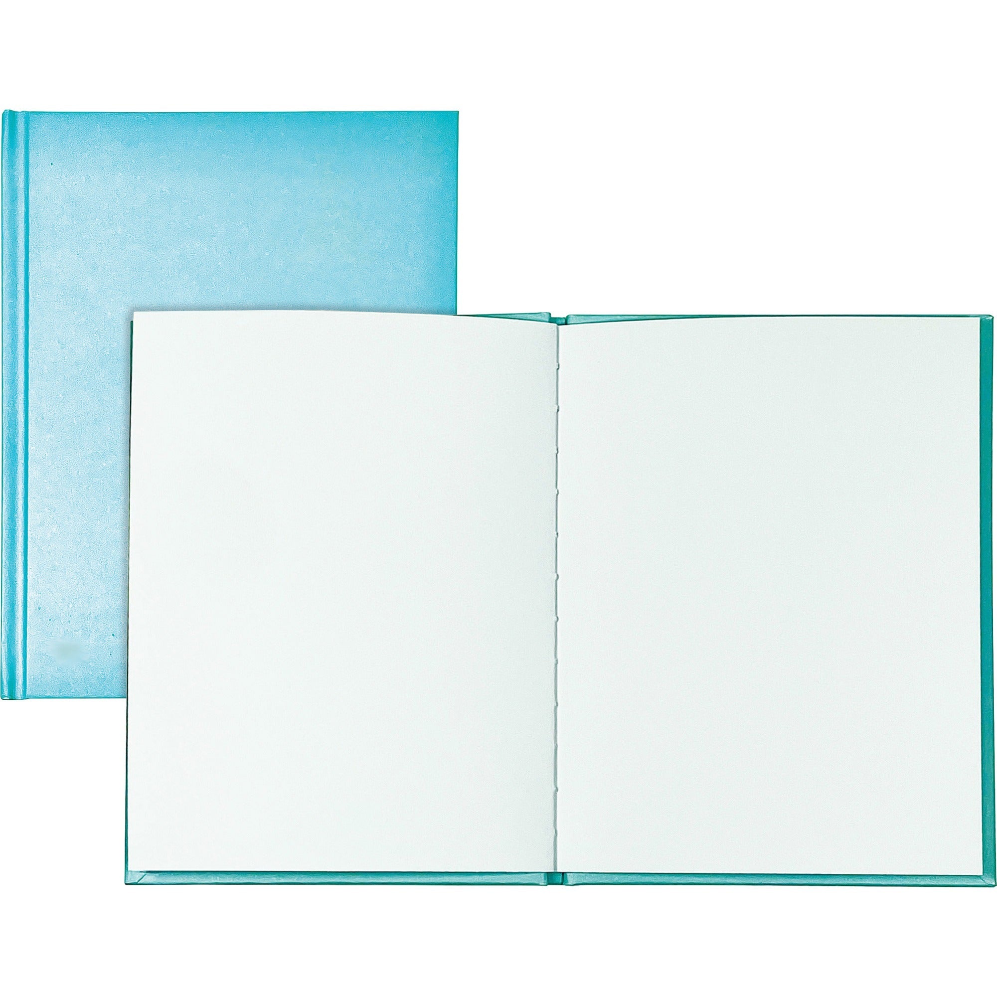 ashley-hardcover-blank-book-28-pages-6-x-8-blue-cover-hard-cover-durable-1-each_ash10714 - 1