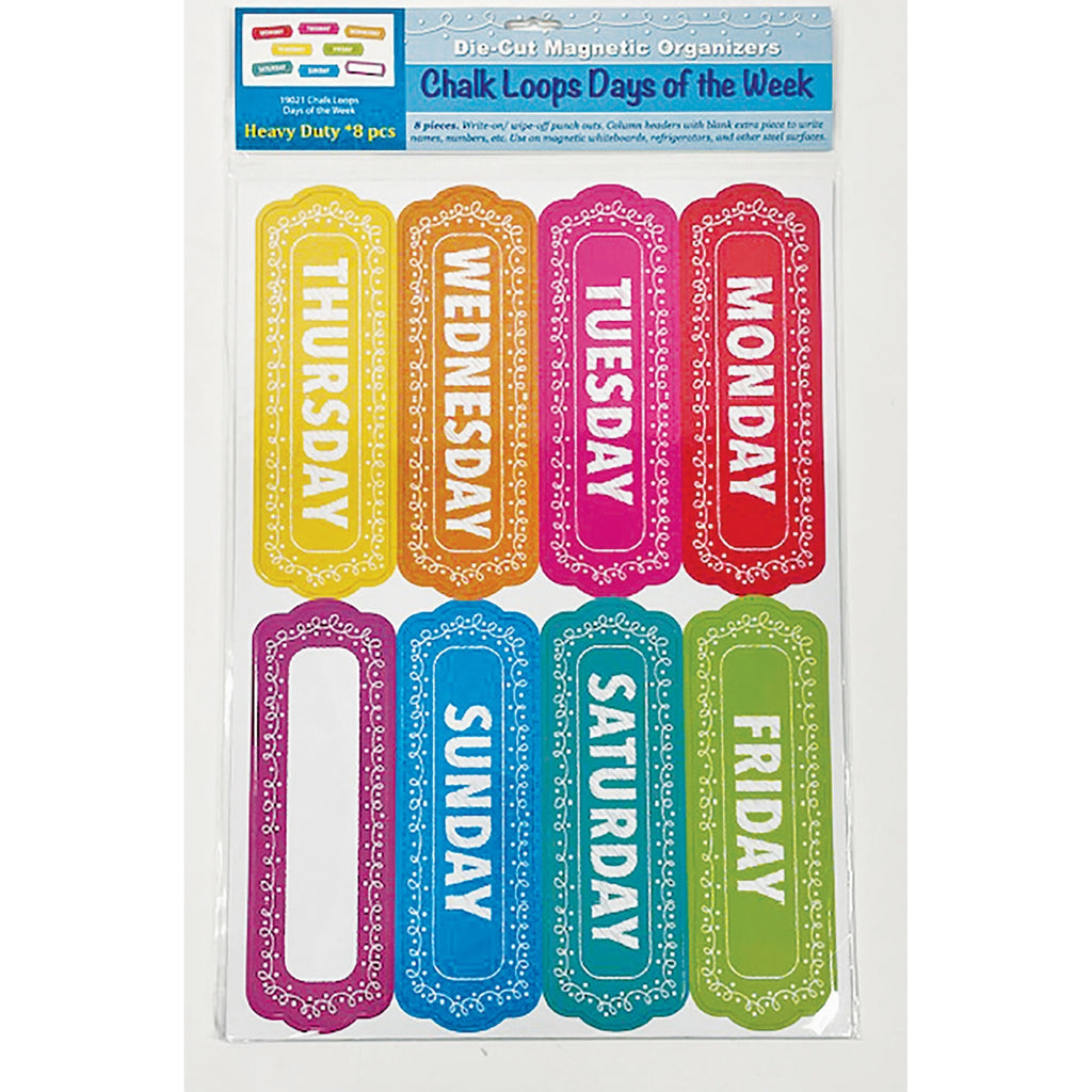 ashley-magnetic-chalkboard-days-of-the-week-8-write-on-wipe-off-1-each-multicolor_ash19021 - 1