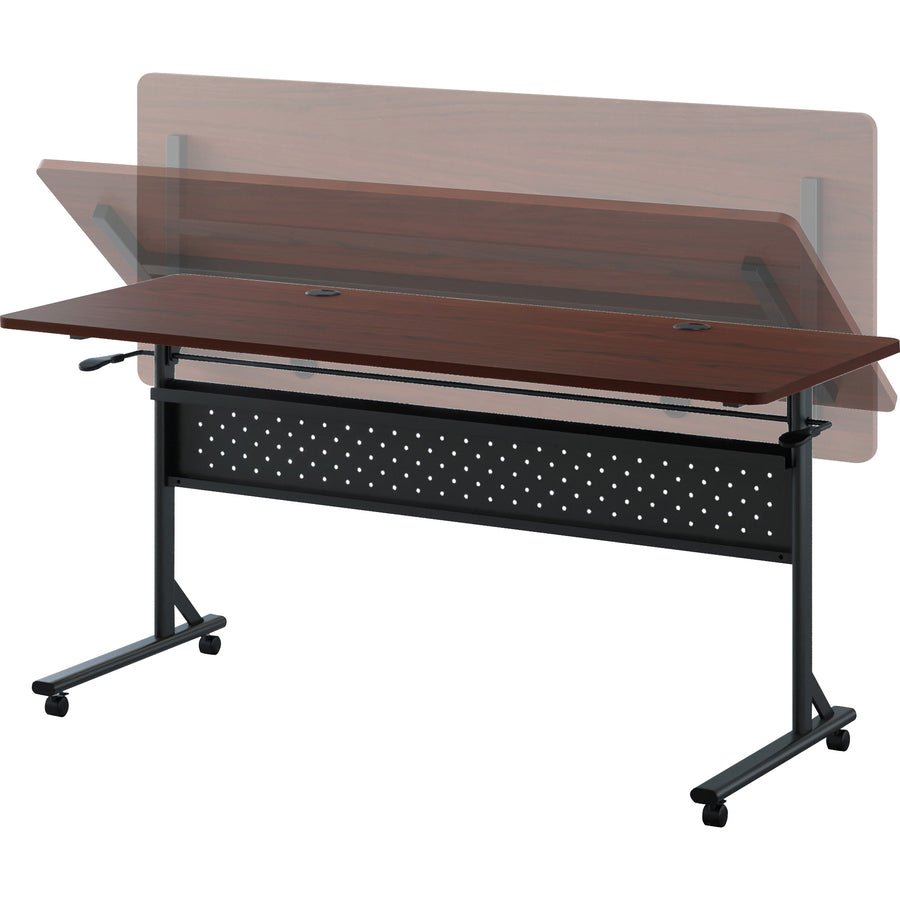 lorell-shift-20-flip-and-nesting-mobile-table-for-table-toplaminated-rectangle-top-60-table-top-length-x-24-table-top-width-x-1-table-top-thickness-2950-height-assembly-required-mahogany-1-each_llr60760 - 7