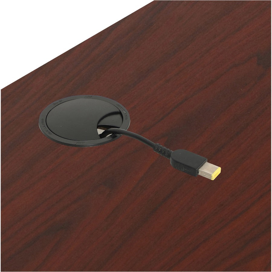 Lorell Shift 2.0 Flip and Nesting Mobile Table - For - Table TopLaminated Rectangle Top - 72" Table Top Length x 24" Table Top Width x 1" Table Top Thickness - 29.50" Height - Assembly Required - Mahogany - 1 Each