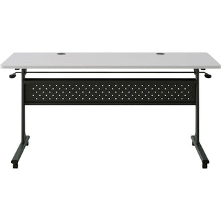 Lorell Shift 2.0 Flip and Nesting Mobile Table - For - Table TopLaminated Rectangle Top - 60" Table Top Length x 24" Table Top Width x 1" Table Top Thickness - 29.50" Height - Assembly Required - Gray - 1 Each