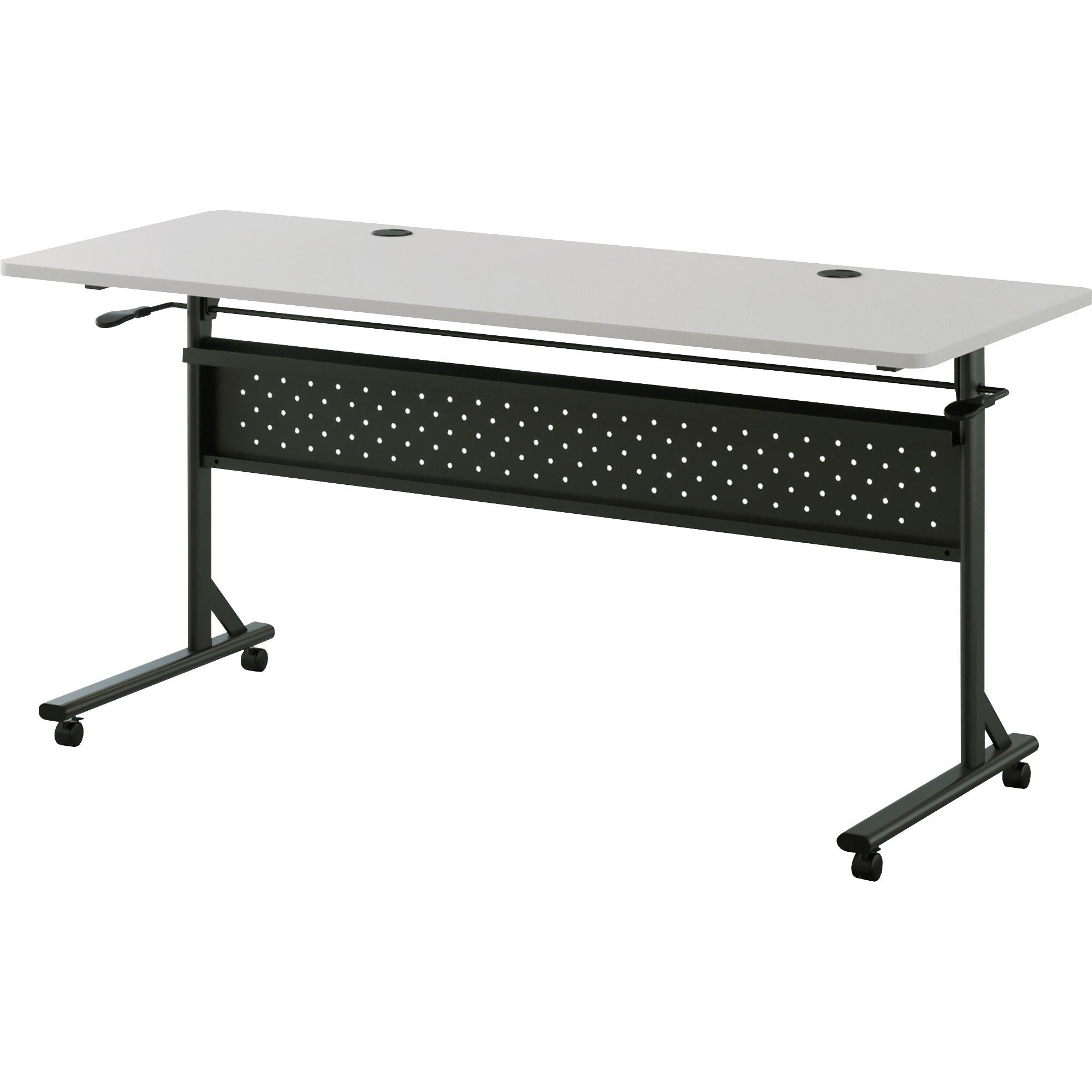 lorell-shift-20-flip-and-nesting-mobile-table-for-table-toplaminated-rectangle-top-60-table-top-length-x-24-table-top-width-x-1-table-top-thickness-2950-height-assembly-required-gray-1-each_llr60766 - 4