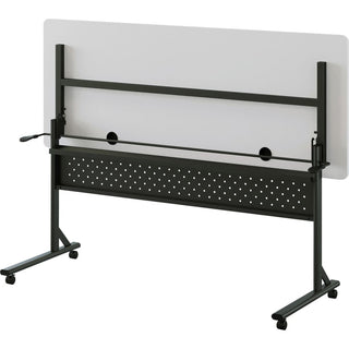 Lorell Shift 2.0 Flip and Nesting Mobile Table - For - Table TopLaminated Rectangle Top - 60" Table Top Length x 24" Table Top Width x 1" Table Top Thickness - 29.50" Height - Assembly Required - Gray - 1 Each
