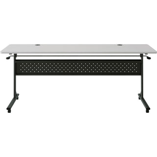 Lorell Shift 2.0 Flip and Nesting Mobile Table - For - Table TopLaminated Rectangle Top - 72" Table Top Length x 24" Table Top Width x 1" Table Top Thickness - 29.50" Height - Assembly Required - Gray - 1 Each