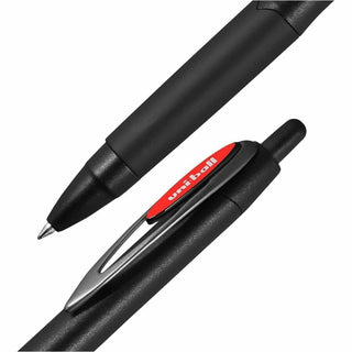 uniball 207 Plus+ Gel Pen - Medium Pen Point - 0.7 mm Pen Point Size - Retractable - Red Gel-based, Nanofiber Ink Ink - Black Metal Barrel - 1 / Dozen