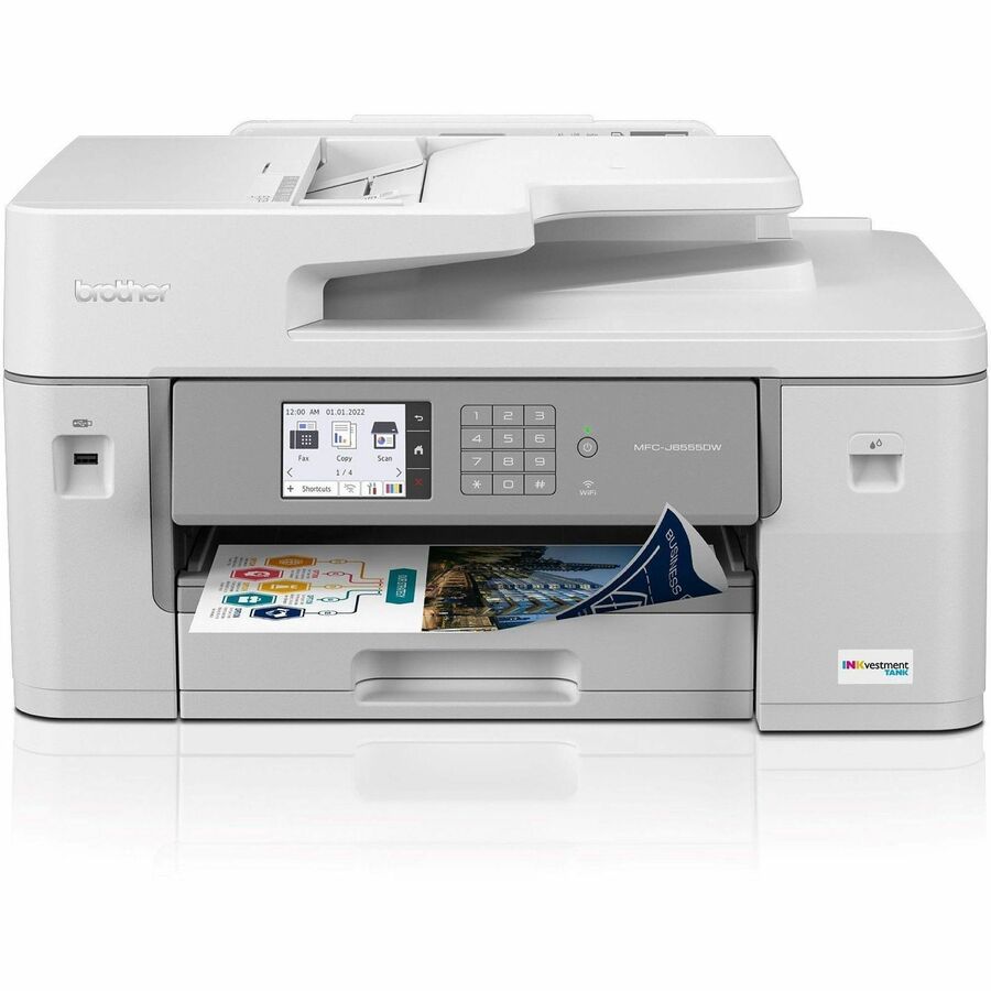 MFC-J6555DW INKvestment Tank All-in-One Color Inkjet Printer, Copy/Fax/Print/Scan
