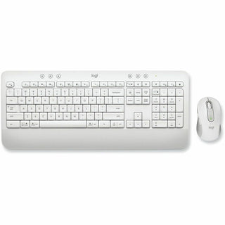 Signature MK650 Wireless Keyboard and Mouse Combo for Business, 2.4 GHz Frequency/32 ft Wireless Range, Off White