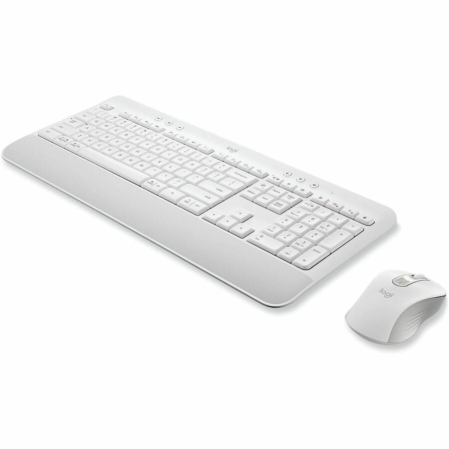 Signature MK650 Wireless Keyboard and Mouse Combo for Business, 2.4 GHz Frequency/32 ft Wireless Range, Off White
