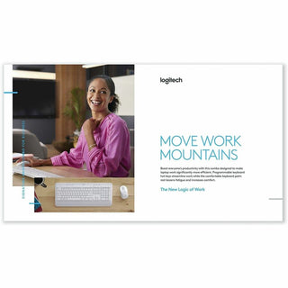 Signature MK650 Wireless Keyboard and Mouse Combo for Business, 2.4 GHz Frequency/32 ft Wireless Range, Off White