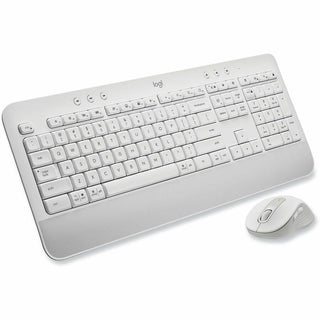 Signature MK650 Wireless Keyboard and Mouse Combo for Business, 2.4 GHz Frequency/32 ft Wireless Range, Off White