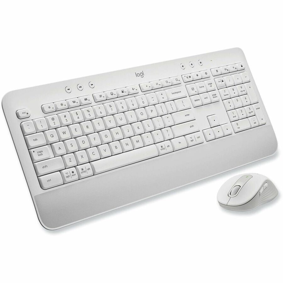 Signature MK650 Wireless Keyboard and Mouse Combo for Business, 2.4 GHz Frequency/32 ft Wireless Range, Off White