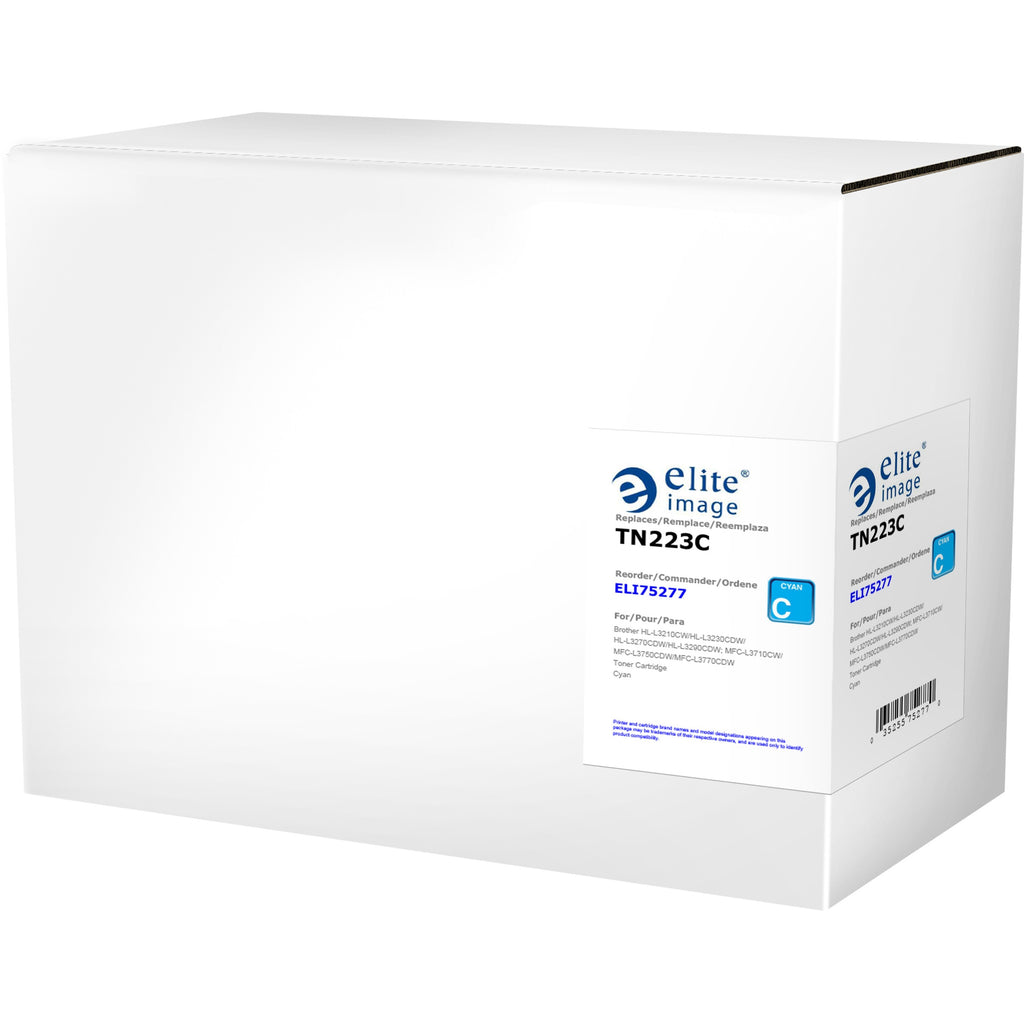 Elite Image Remanufactured Standard Yield Laser Toner Cartridge - Alternative for Brother TN223, TN227 - Cyan - 1 Each - 1300 Pages