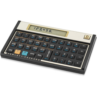 roylco-hp-12c-financial-calculator-120-functions-rate-set-feature-built-in-memory-lcd-display-1-lines-10-digits-lcd-battery-powered-battery-included-5-x-31-x-05-black-plastic-brushed-aluminum-1-each_ryl12c - 2