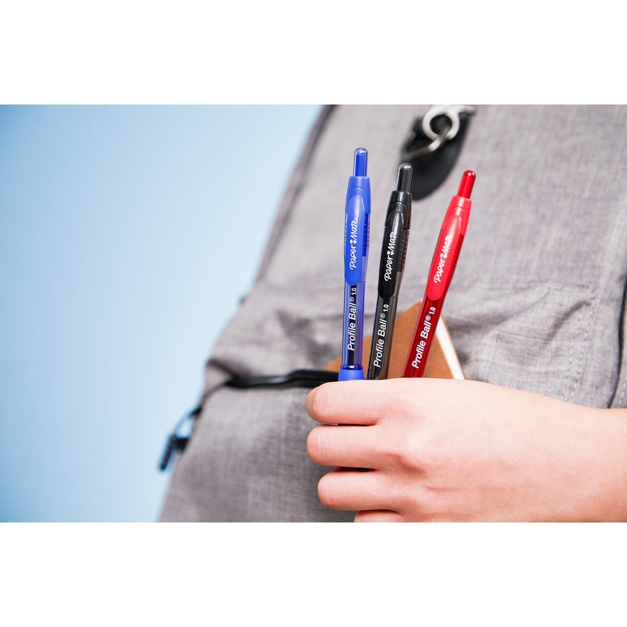 paper-mate-profile-retractable-ballpoint-pen-1-mm-pen-point-size-retractable-assorted-assorted-barrel-4-pack_pap2113557 - 4