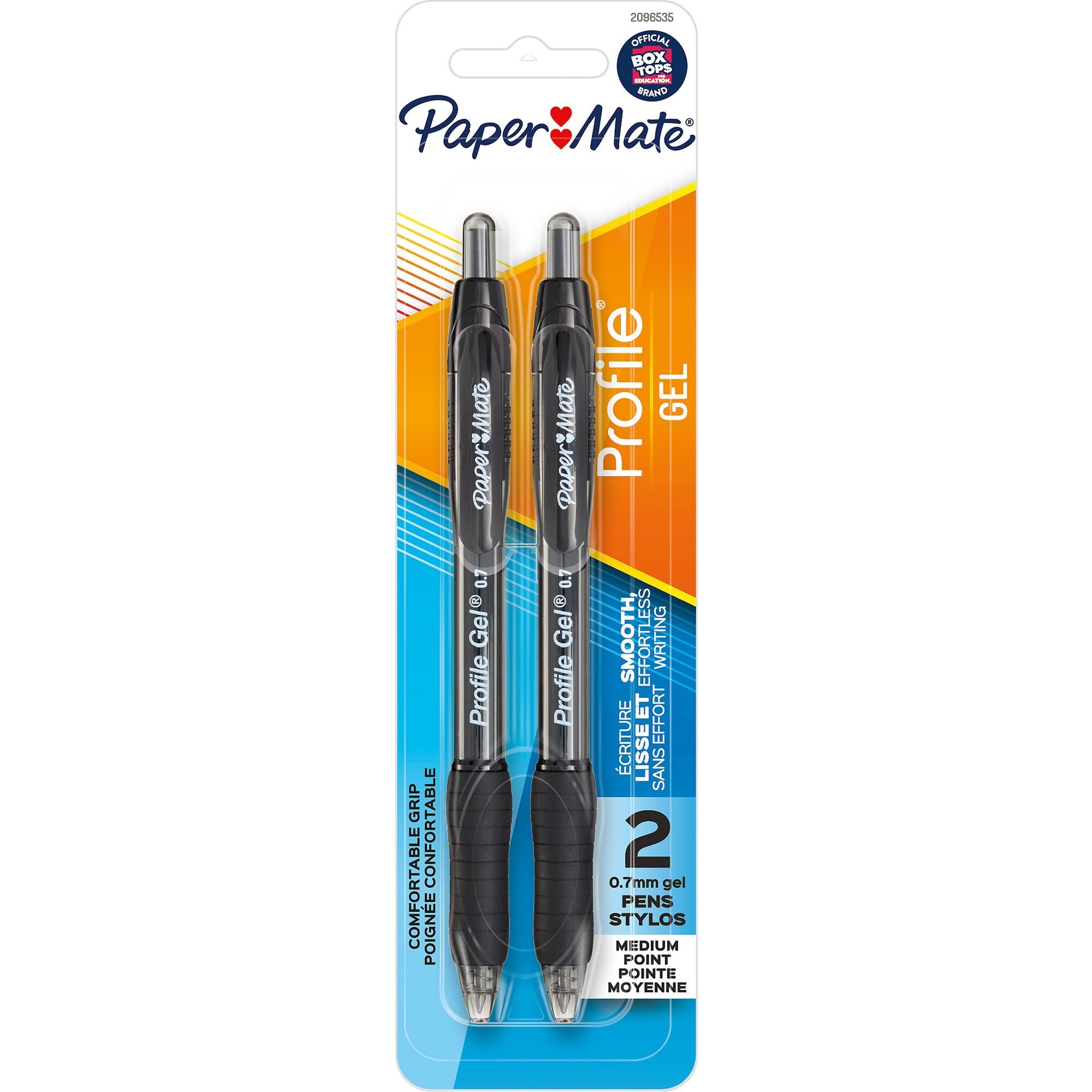 paper-mate-profile-retractable-gel-pens-medium-pen-point-07-mm-pen-point-size-retractable-black-gel-based-ink-2-pack_pap2096535 - 1