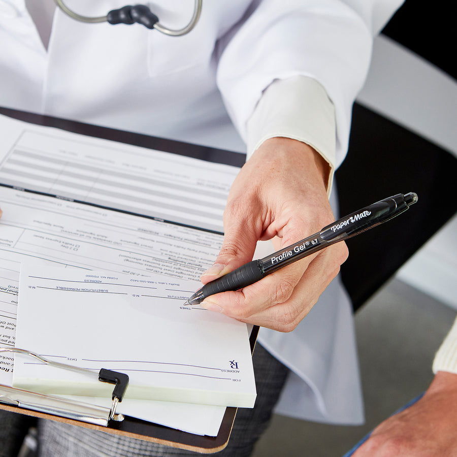 paper-mate-profile-retractable-gel-pens-medium-pen-point-07-mm-pen-point-size-retractable-black-gel-based-ink-2-pack_pap2096535 - 3