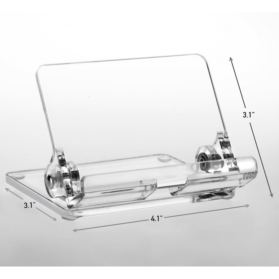 kantek-acrylic-mobile-phone-stand-portrait-landscape-acrylic-clear-adjustable-angle-foldable-non-skid-feet_ktkats600 - 3